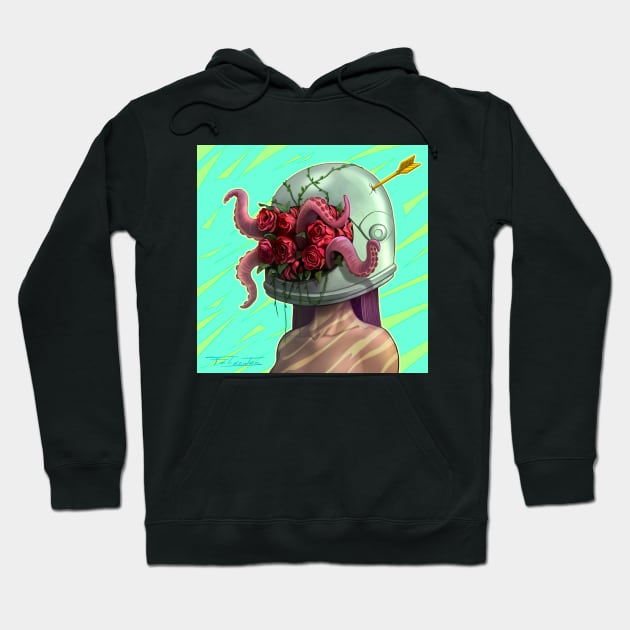 Tentacles and roses Hoodie by felixantosart